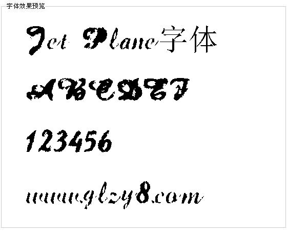 Jet Plane字体