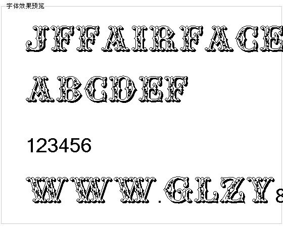 Jffairfaces字体