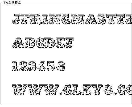 Jfringmaster字体