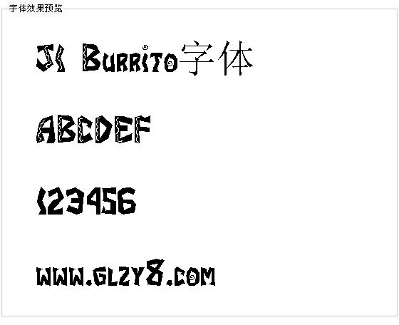 JI Burrito字体