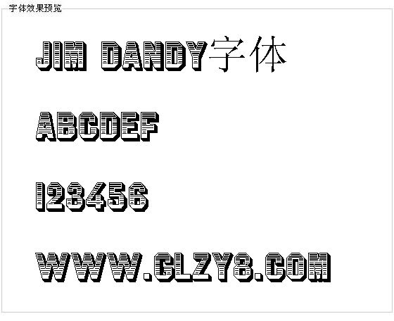 Jim Dandy字体