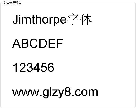 Jimthorpe字体