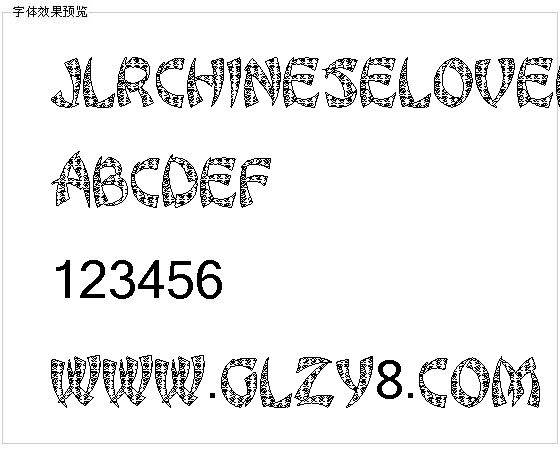Jlrchineselovele字体