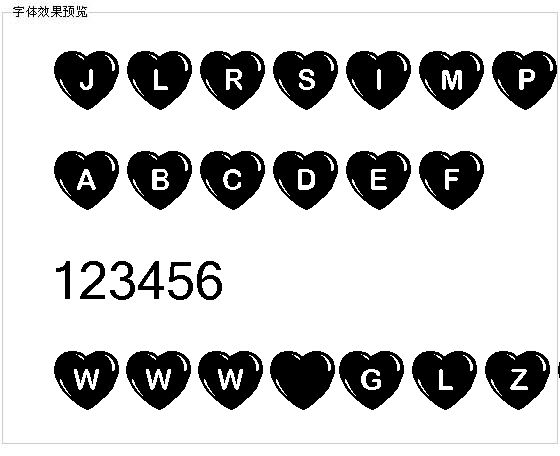 Jlrsimplehearts字体