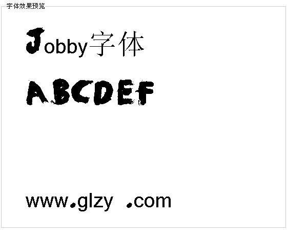 Jobby字体