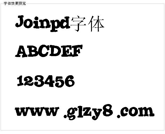 Joinpd字体