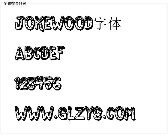 Jokewood字体