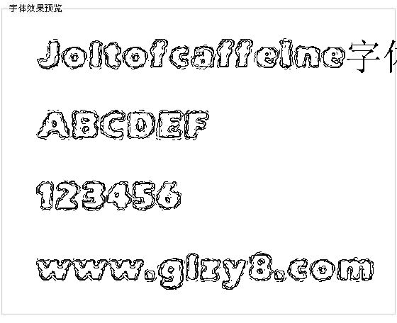 Joltofcaffeine字体