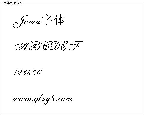 Jonas字体