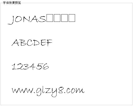 JONAS字体下载