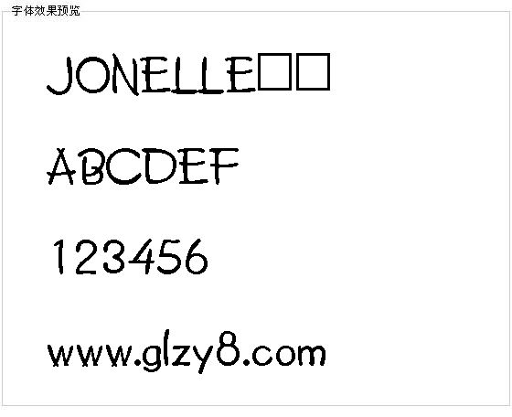 JONELLE字体