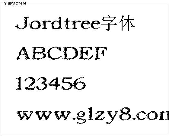 Jordtree字体