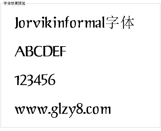 Jorvikinformal字体