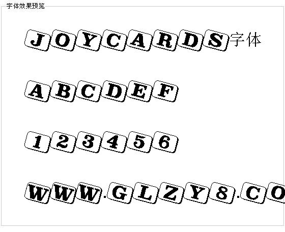 Joycards字体