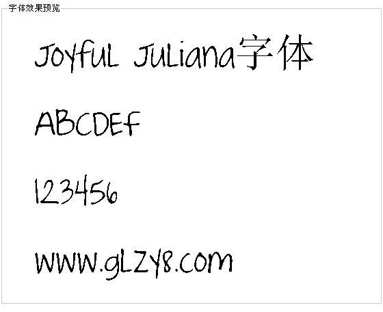 Joyful Juliana字体