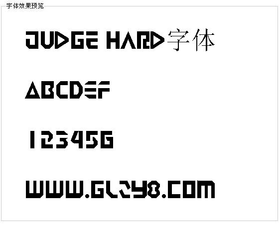 Judge Hard字体