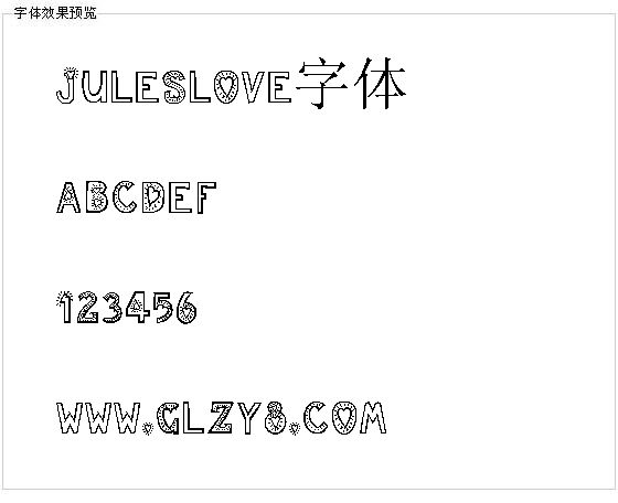 Juleslove字体