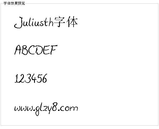 Juliusth字体