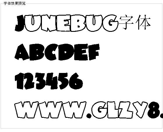 Junebug字体