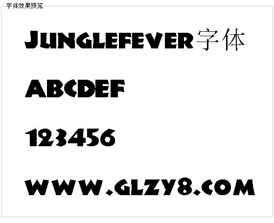 Junglefever字体