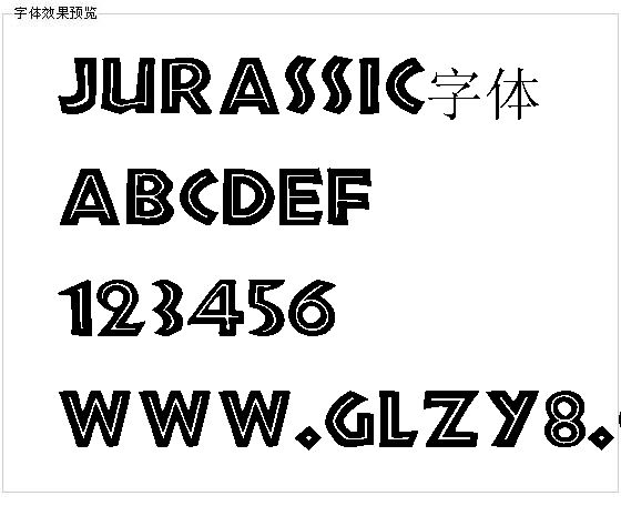 Jurassic字体