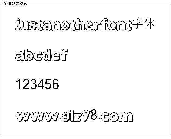 JustAnotherFont字体