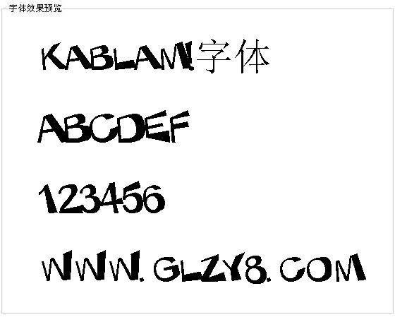 kablam!字体