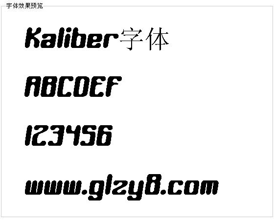 Kaliber字体