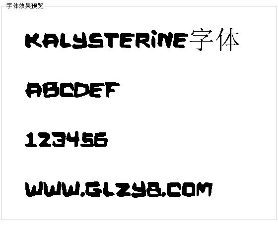 Kalysterine字体