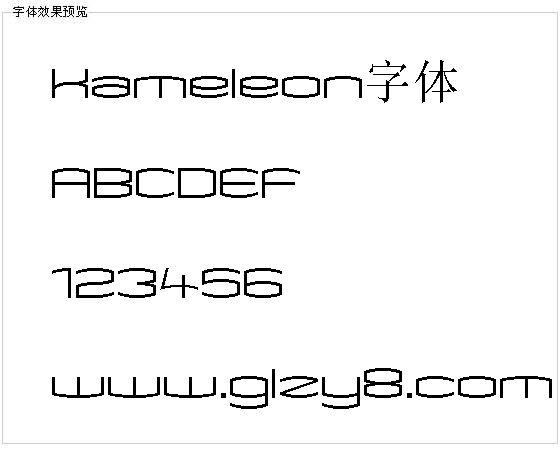 Kameleon字体