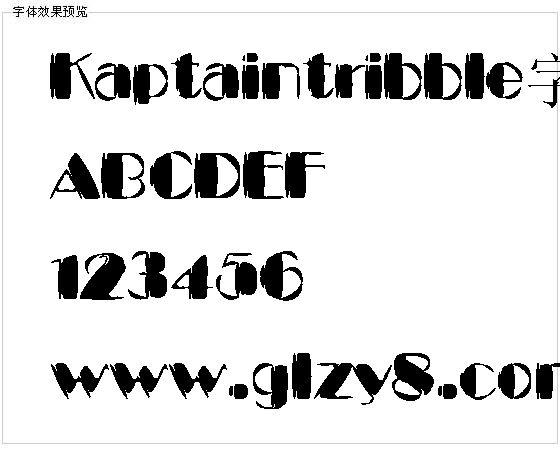 Kaptaintribble字体