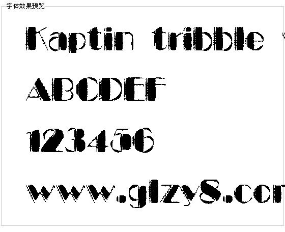 Kaptin tribble wound字体