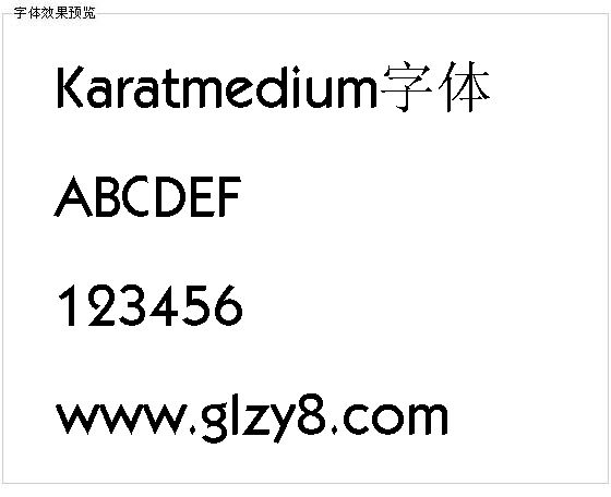 Karatmedium字体