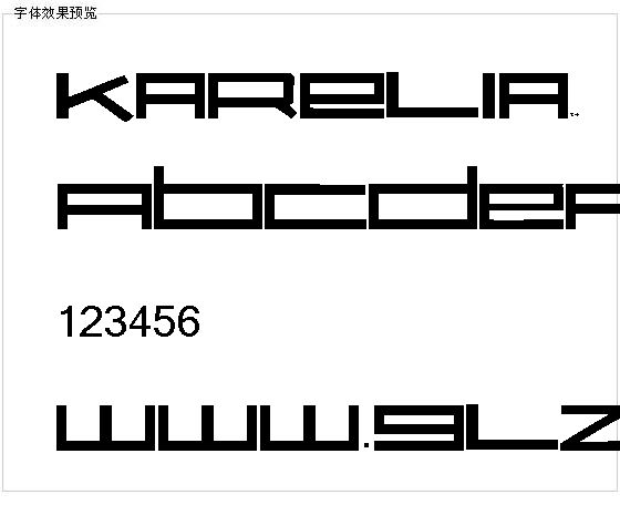 Karelia字体