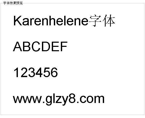 Karenhelene字体