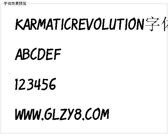 Karmaticrevolution字体