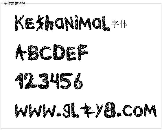 Ke$hanimal字体