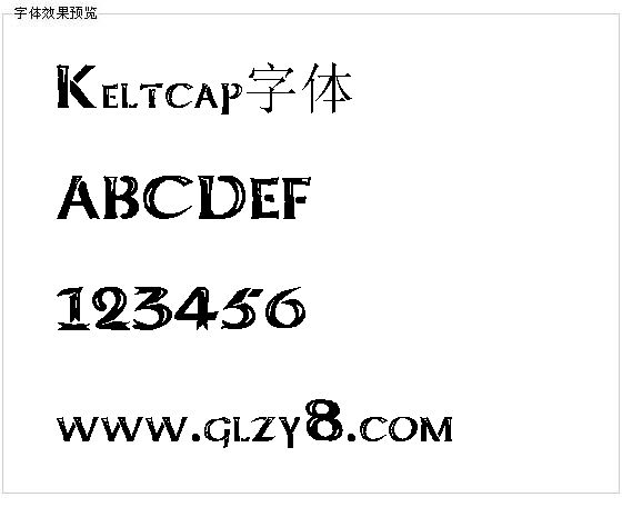 Keltcap字体