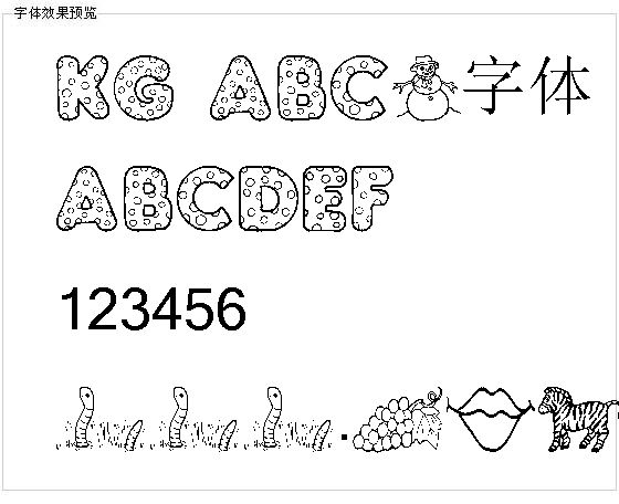 KG ABCs字体