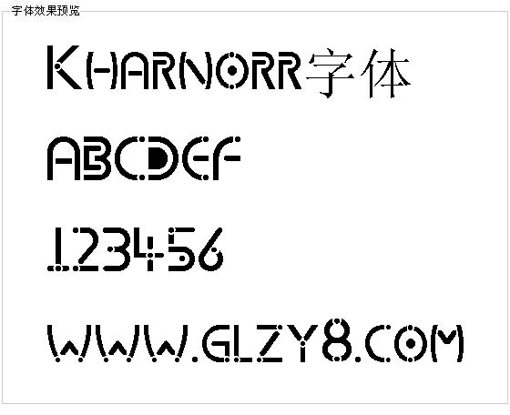 Kharnorr字体