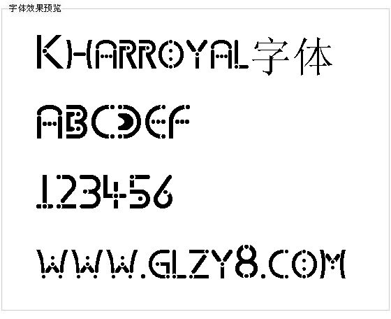 Kharroyal字体