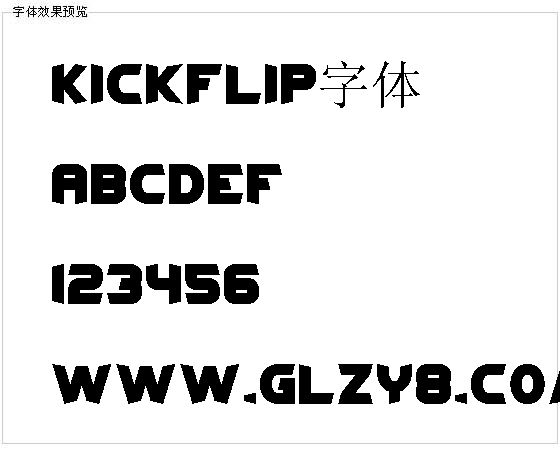 Kickflip字体