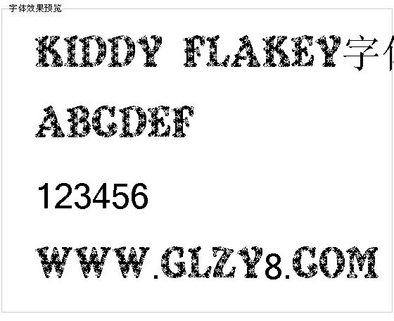 Kiddy Flakey字体