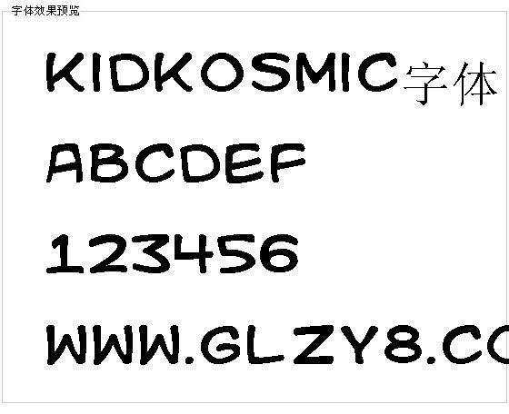 Kidkosmic字体