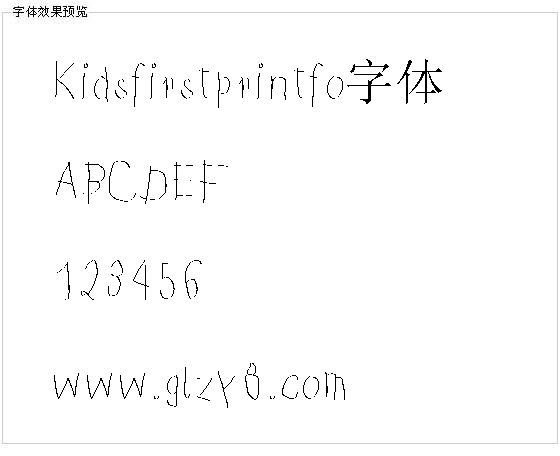 Kidsfirstprintfo字体