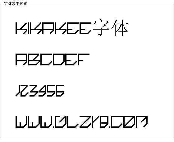 kikakee字体