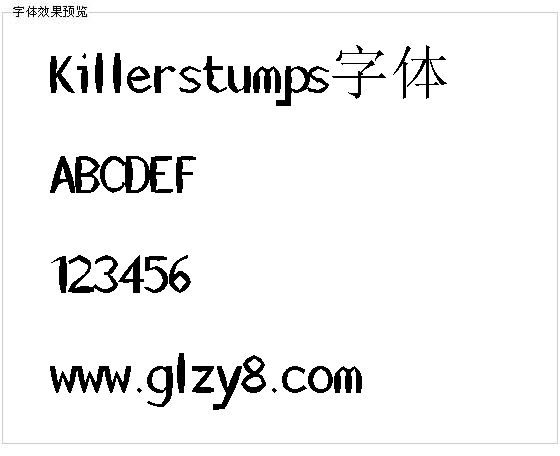 Killerstumps字体