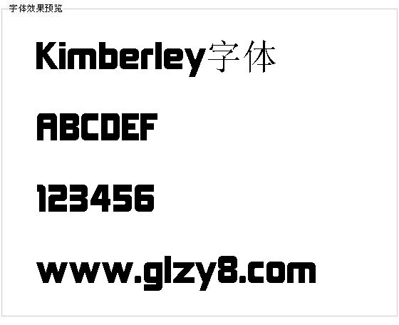 Kimberley字体