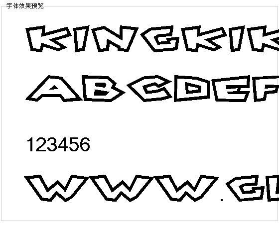 Kingkikapu字体