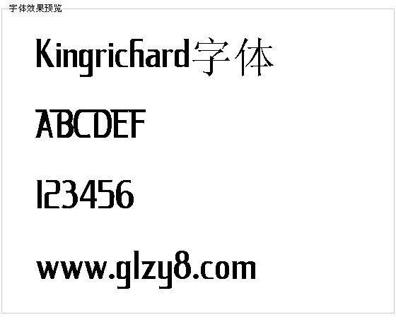 Kingrichard字体